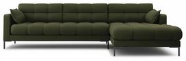 Kampinė sofa Micadoni Home Mamaia 5 Seats, žalia sp., dešininė, 293 x 185 cm x 75 cm