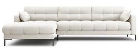 Kampinė sofa Micadoni Home Mamaia Structured, smėlio sp., kairinė, 293 x 185 cm x 75 cm