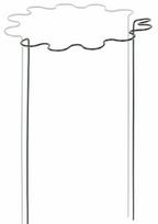 Augalo atrama Bradas TYRP4F40115, 40 cm, 115 cm, metalas, juoda sp.