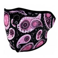 Motociklininko pošalmis Zanheadgear Paisley, juoda sp./violetinė sp.