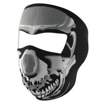 Motociklininko pošalmis Zanheadgear Chome Skull Full, juoda sp./pilka sp.