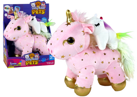 Pliušinis žaislas vienaragis Lean Toys Pets, rožinė sp., 25 cm