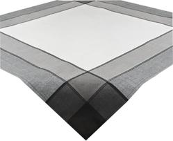 Staltiesė kvadratinė OAB-01, balta sp./juoda sp./pilka sp., 85 x 85 cm