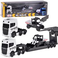 Automobilių transporteris Maisto Scania 770S, 1:64, balta sp./juoda sp.