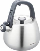 Arbatinukas su švilpuku Klausberg KB 7773, 2.5 l, sidabro sp.