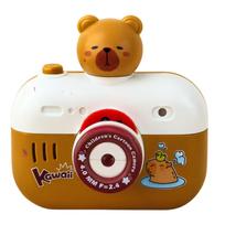 Vaikiškas fotoaparatas kapibara Lean Toys Cartoon, 11 cm, ruda sp./balta sp.