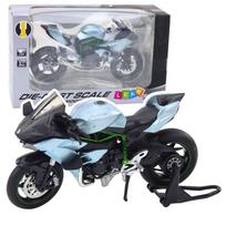 Žaislinis motociklas Lean Toys Model Replica Sports, 1:12, sidabro sp.