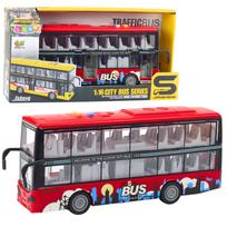 Žaislinis autobusas Lean Toys City Traffic, 1:16, raudona sp.