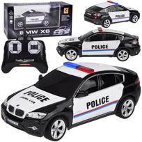 Rc policijos mašina BMW X6, 1:24, juoda sp.