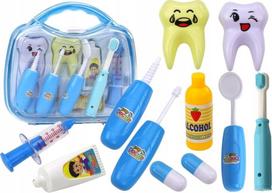 Žaislinis daktaro rinkinys, odontologo rinkinys Lean Toys, įvairių spalvų