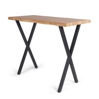 Stalas Domoletti ANDA, juoda sp./medžio sp., 120 cm x 60 cm x 100 cm