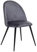 Valgomojo kėdė Atmosphera Slano 184908D, juoda sp./pilka sp., 54 cm x 52 cm x 84 cm