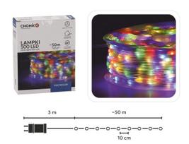 Lempučių girlianda LED0139, 53 m, įvairių spalvų, 500 LED