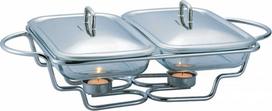 Marmitas King Hoff KH 1412, 3200 ml, 51.5 cm x 31.5 cm x 13.3 cm, sidabro sp., stiklas/nerūdijantysis plienas