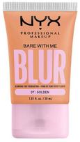 Skystas makiažo pagrindas NYX Professional Makeup Bare With Me Blur, 07 golden, 30 ml
