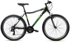 Dviratis kalnų Romet Rambler R6.1 JR, 26 ", 19" rėmas, juoda sp./žalia sp./pilka sp.