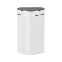 Šiukšliadėžė Brabantia Touch, balta sp., 40 l, 72.7 cm x 28.1 cm
