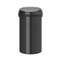Šiukšliadėžė Brabantia Touch, matinė juoda sp., 60 l, 71 cm x 40 cm