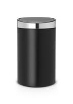 Šiukšliadėžė Brabantia Touch, matinė juoda sp., 40 l, 72.7 cm x 28.1 cm