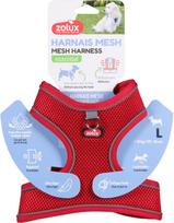 Petnešos šunims Zolux Mesh, raudona sp., 490 - 560 mm, L