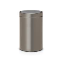 Šiukšliadėžė Brabantia Touch, platina sp., 40 l, 72.7 cm x 28.1 cm