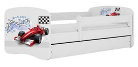 Vaikiška lova Kocot Kids Babydreams Formula, balta sp., 80 x 160 cm, su patalynės dėže, su čiužiniu