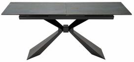 Valgomojo stalas išskleidžiamas Luciano, mėlyna sp./juoda sp., 180 - 230 cm x 90 cm x 75 cm