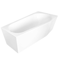 Vonia, laisvai pastatoma AMO-006DR-169-5, 169.5 cm x 80 cm x 58 cm, asimetrinė, balta sp.