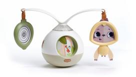 Grojanti karuselė Tiny Love Tummy Time Boho Chic 2in1, balta sp./žalia sp.