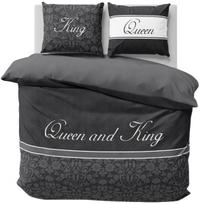Patalynės užvalkalų komplektas SJC-128, balta sp./juoda sp./grafito sp., 70 x 80 cm, 160 x 200 cm