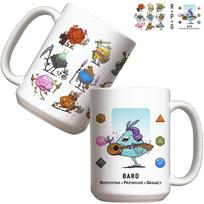 Puodelis Molom RPG Bard, balta sp./įvairių spalvų, 0.440 l