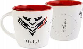Puodelis Diablo Chairs, balta sp./raudona sp., 0.310 l