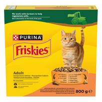 Sausas kačių maistas Friskies, vištiena/daržovės, 0.8 kg