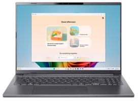 Nešiojamas kompiuteris Acer Aspire 16 AI A16-11MT-X8A9 NX.JNGAA.005, X1‑26‑100, 16GB, 512GB, 16 ", Qualcomm® Adreno™ GPU, pilka sp., EN, Windows 11 home