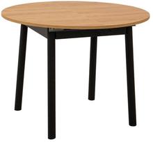 Stalas išskleidžiamas Kalune Design Oliver, ąžuolo sp./juoda sp., 100 - 139 cm x 100 cm x 75 cm