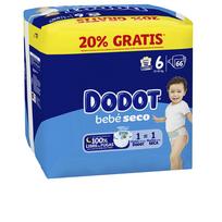 Sauskelnės Dodot Stages, 6 dydis, 13 - 18 kg, 66 vnt.
