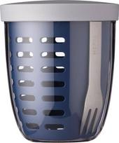 Indelis maistui, su stalo įrankiais Mepal Ellipse, 0.6 l, 11 cm x 11 cm, mėlyna sp./pilka sp.