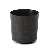 Gėlių vazonas Lamela Gama, plastikinis/polipropilenas (pp), 19.5 cm x 19.5 cm, Ø 19.5 cm, juoda sp.