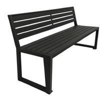 Lauko suoliukas Nordic S, juoda sp., 148 cm x 46 cm x 87 cm