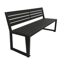 Lauko suoliukas Nordic, juoda sp., 200 cm x 46 cm x 86 cm