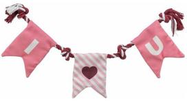 Žaislas šuniui, virvinis TRX Valentines Rope, 50 cm, rožinė sp.