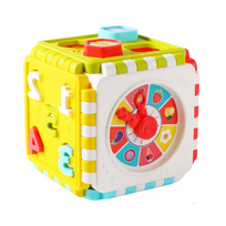 Lavinamasis kubas Lean Clock, 13 cm, įvairių spalvų