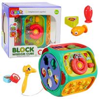 Lavinamasis kubas Lean Toys 8in1 Block, įvairių spalvų