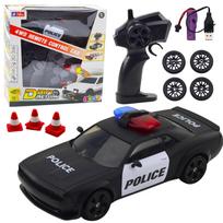 Rc policijos mašina Lean Toys Drift Return, juoda sp.