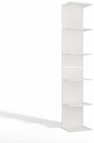 Sieninė lentyna 6P, balta sp., 180 cm x 35 cm x 30 cm