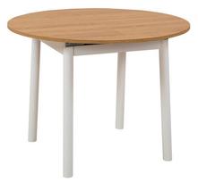 Stalas išskleidžiamas Kalune Design Oliver, ąžuolo sp./balta sp., 100 - 139 cm x 100 cm x 75 cm