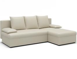 Kampinė sofa - lova Gino Monolith 04, beržo sp., dešininė, 146 x 206 cm x 90 cm
