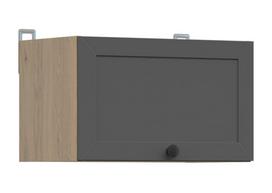 Viršutinė virtuvinė spintelė Junona Line, ąžuolo sp./grafito sp., 30.5 cm x 50 cm x 30 cm