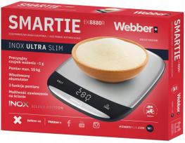 Elektroninės virtuvinės svarstyklės Webber EK8880R, sidabro sp.