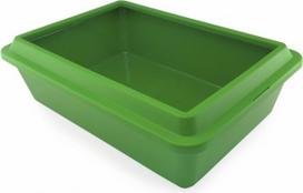 Kačių tualetas su rėmu Sum Plast, žalia sp., uždaras, 41.7 cm x 30 cm x 12.5 cm